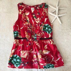 Edme & Esyllte for Anthropologie Sketchbook Floral Top